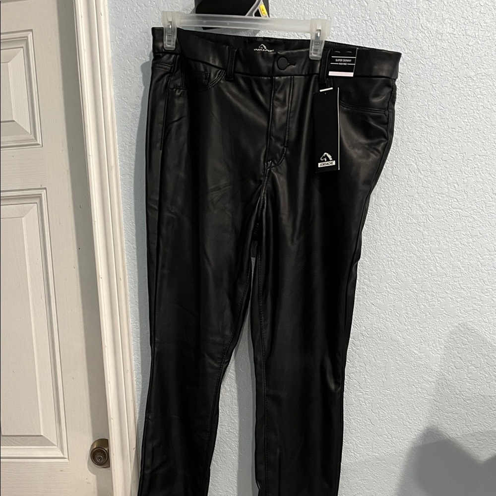 Black Faux Leather Women’s Pants Size 16